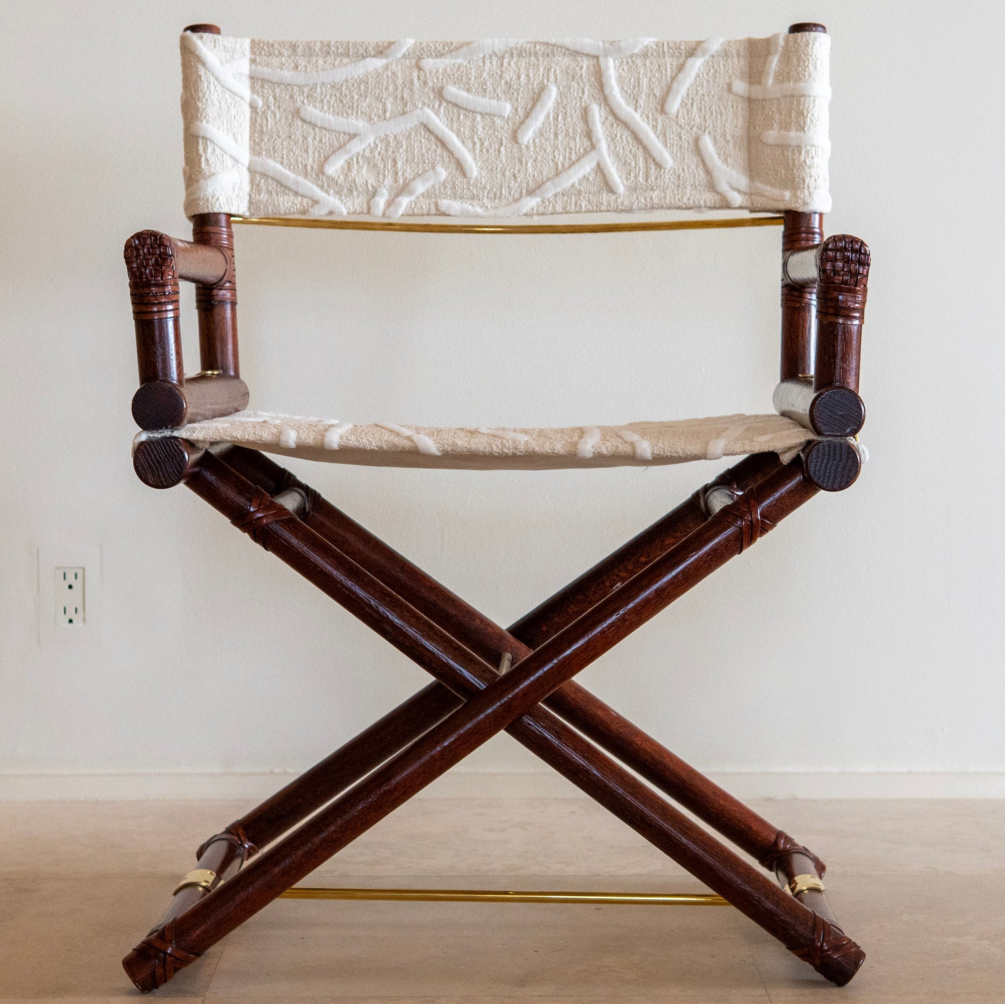 McGuire Director's X-Chair: Bianco Polare