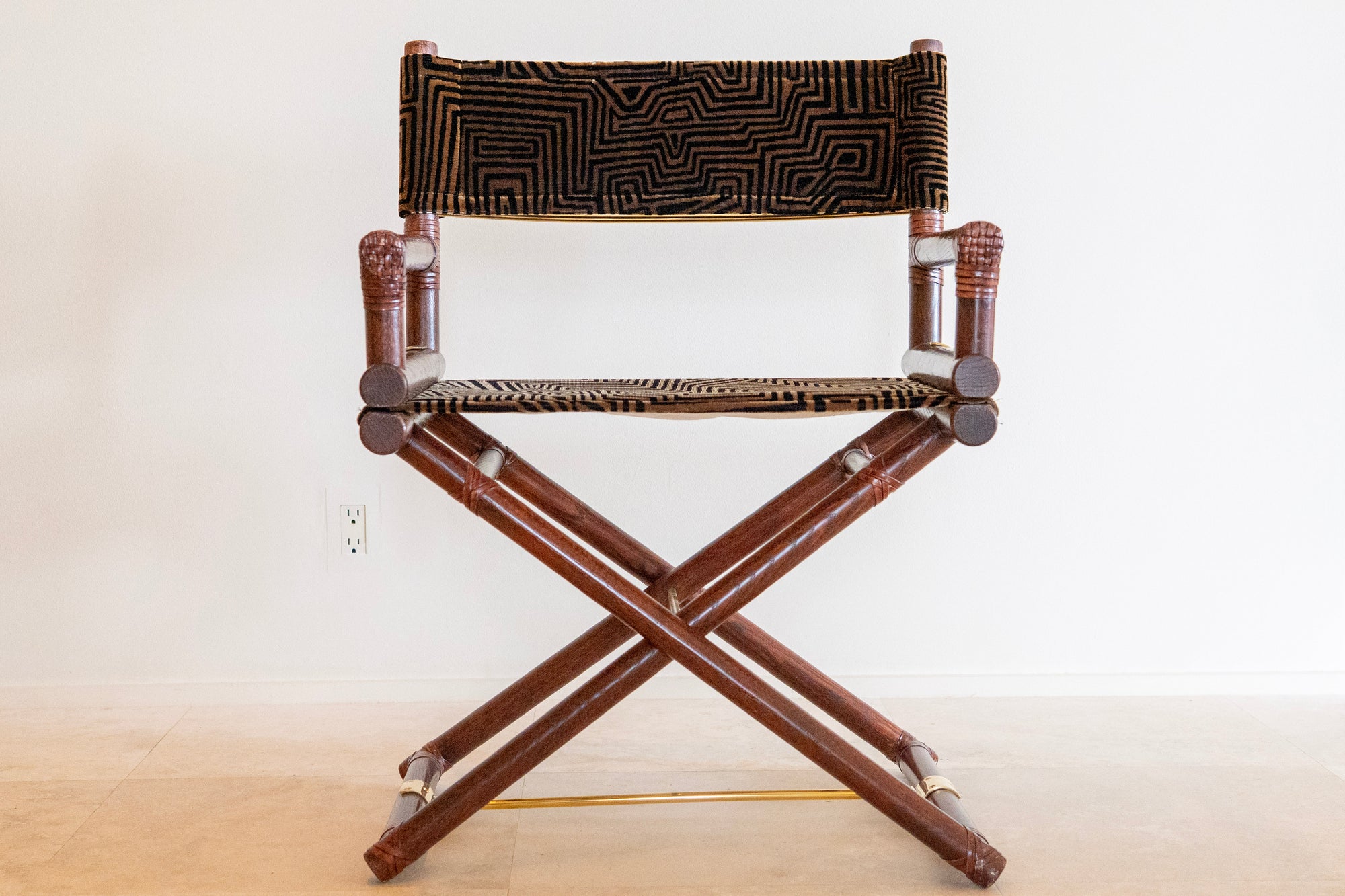 McGuire Director's X-Chair: Velvet Jacquard