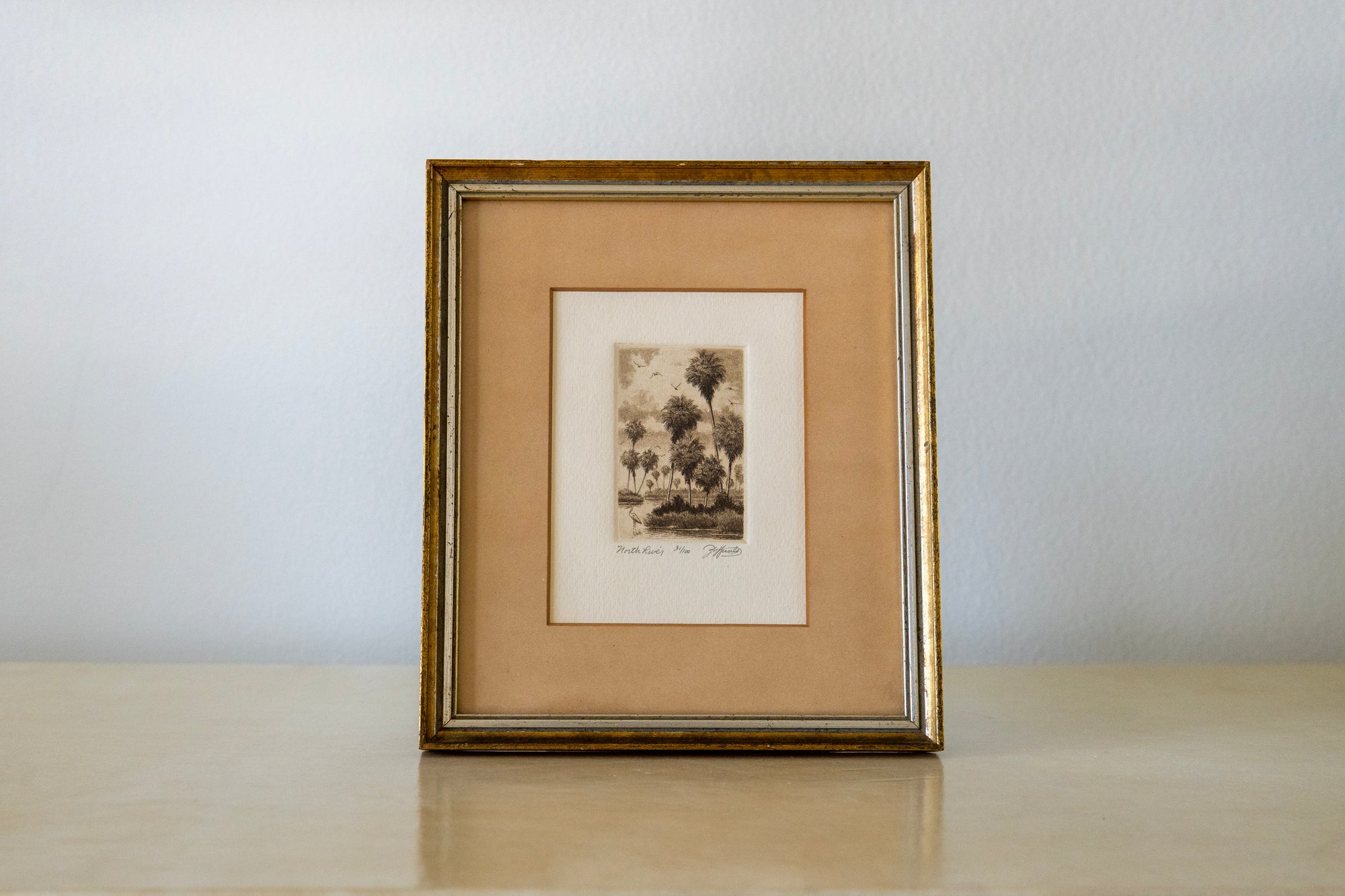 Florida Everglades Landscape Etchings, Pair (signed and numbered)