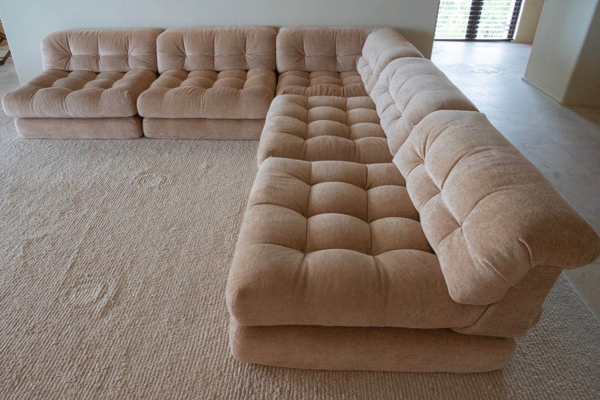1970's Roche Bobois Mah Jong Modular Sofa by Hans Hopfer (15 pieces)