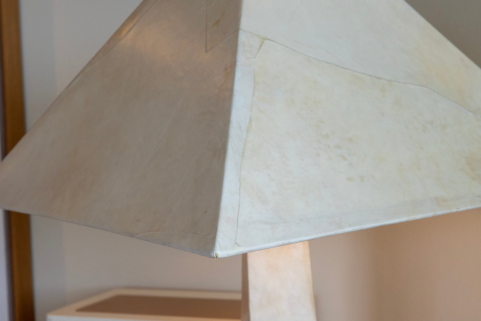 1970s Karl Springer JMF Floor Lamp in Laquered Goatskin