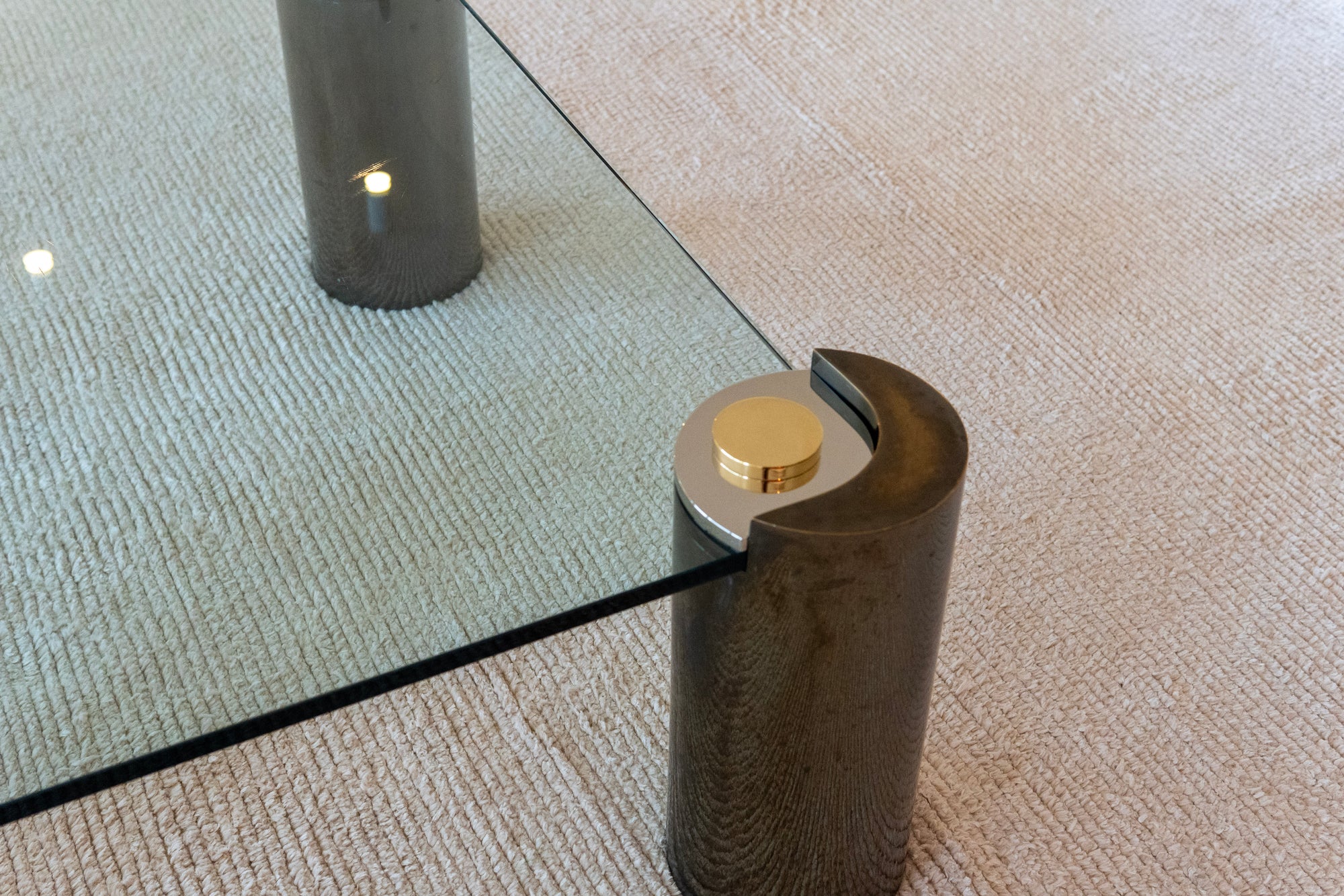 1980s Karl Springer "Sculpture" Coffee Table