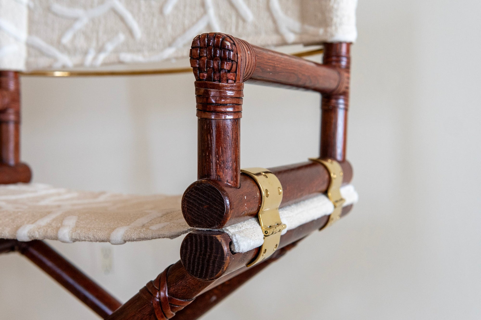 McGuire Director's X-Chair: Bianco Polare