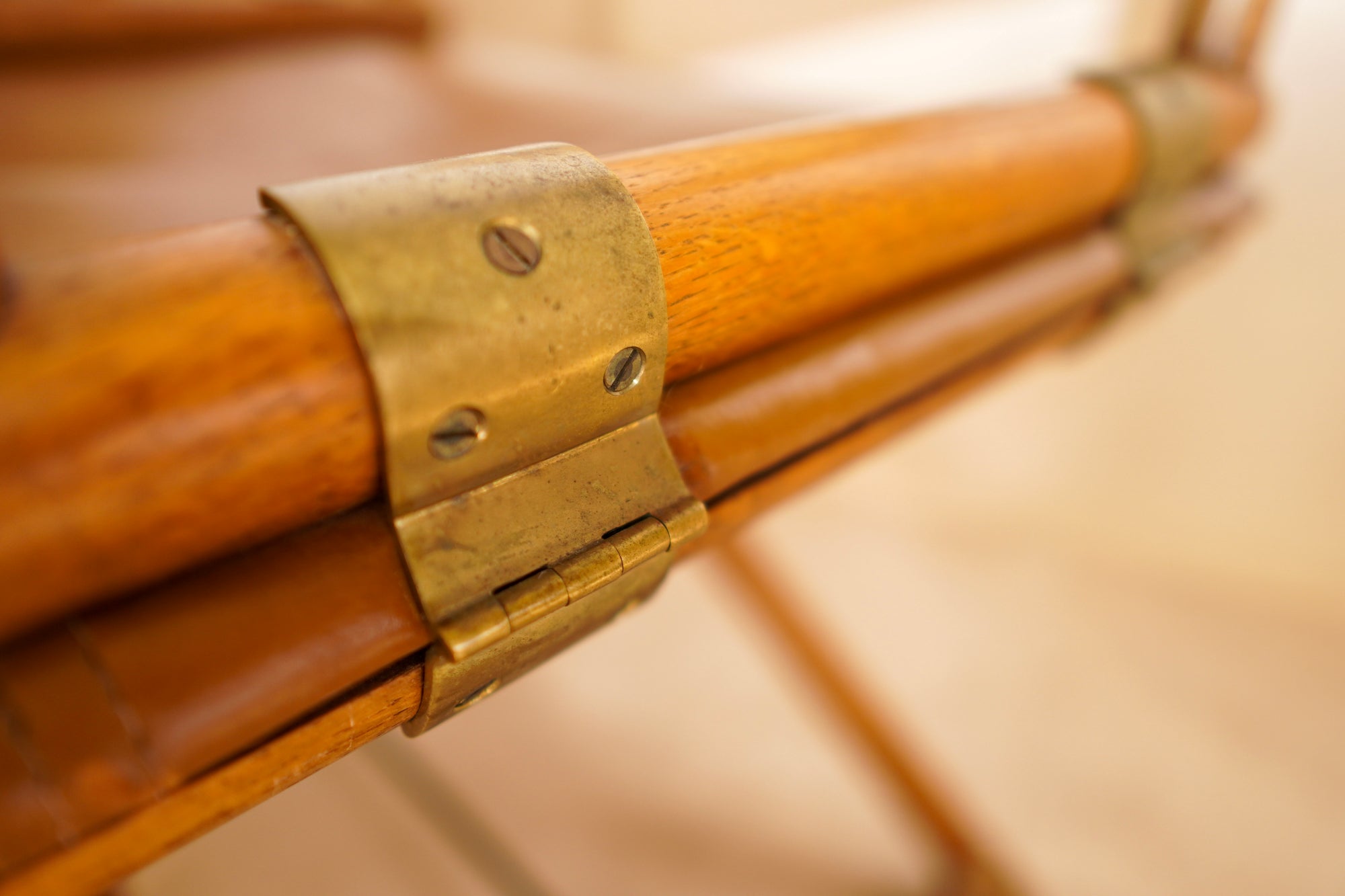 1960's McGuire Director's X-Chair: Tan Leather (pair)