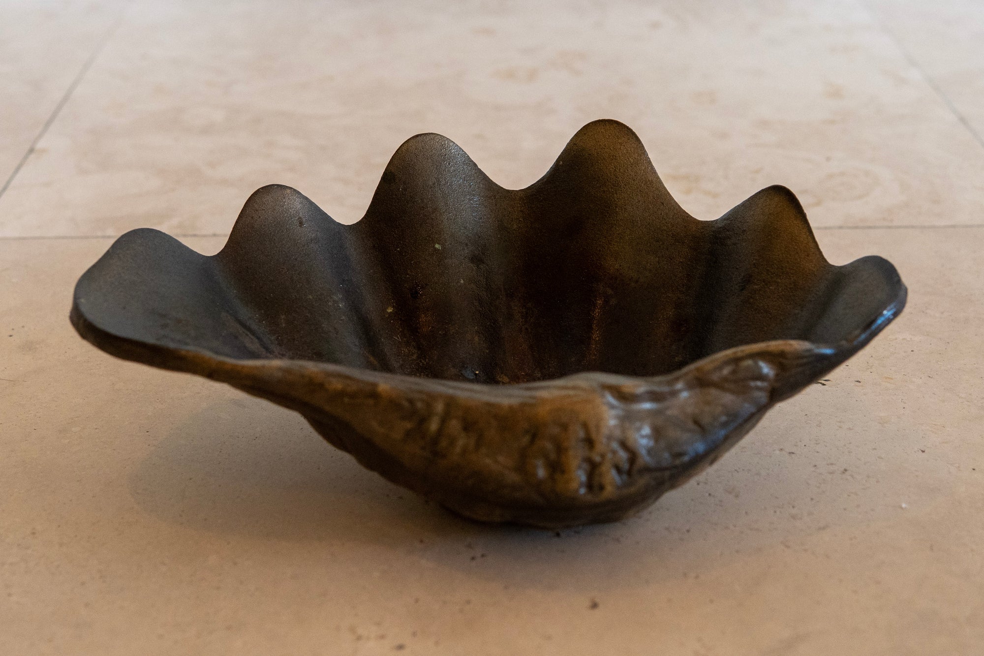 Vintage Iron Shell Dish