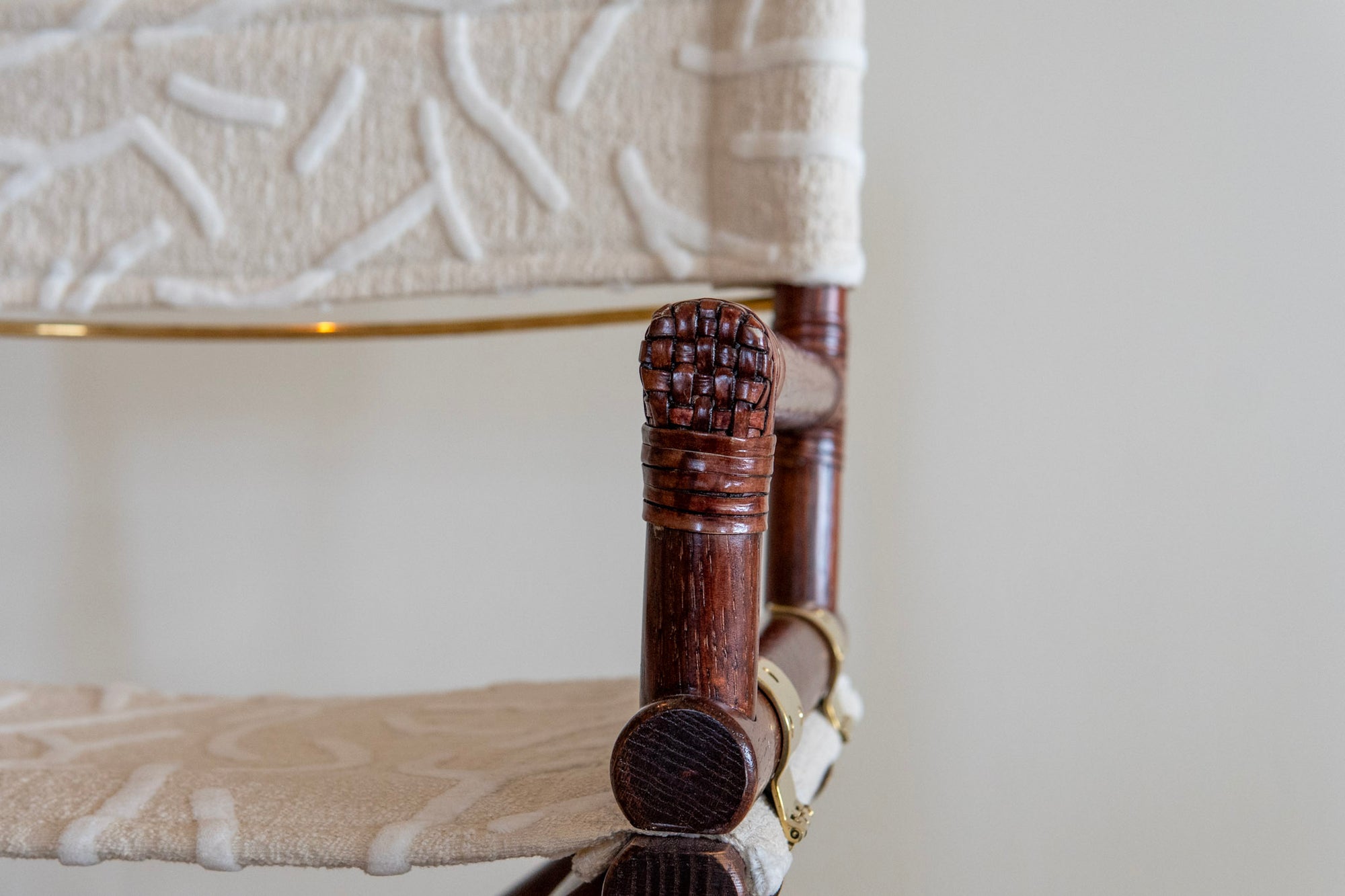 McGuire Director's X-Chair: Bianco Polare