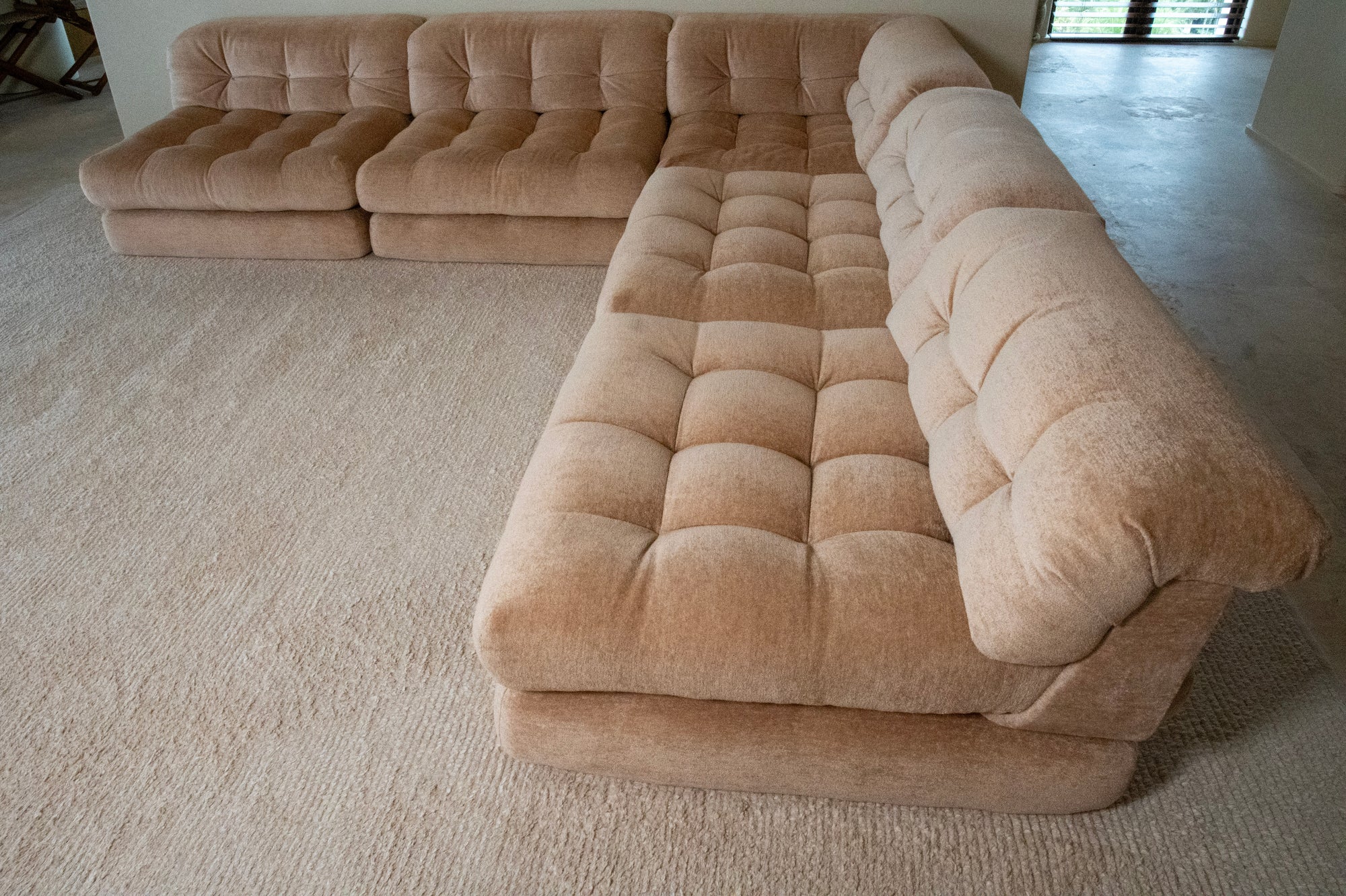 1970's Roche Bobois Mah Jong Modular Sofa by Hans Hopfer (15 pieces)