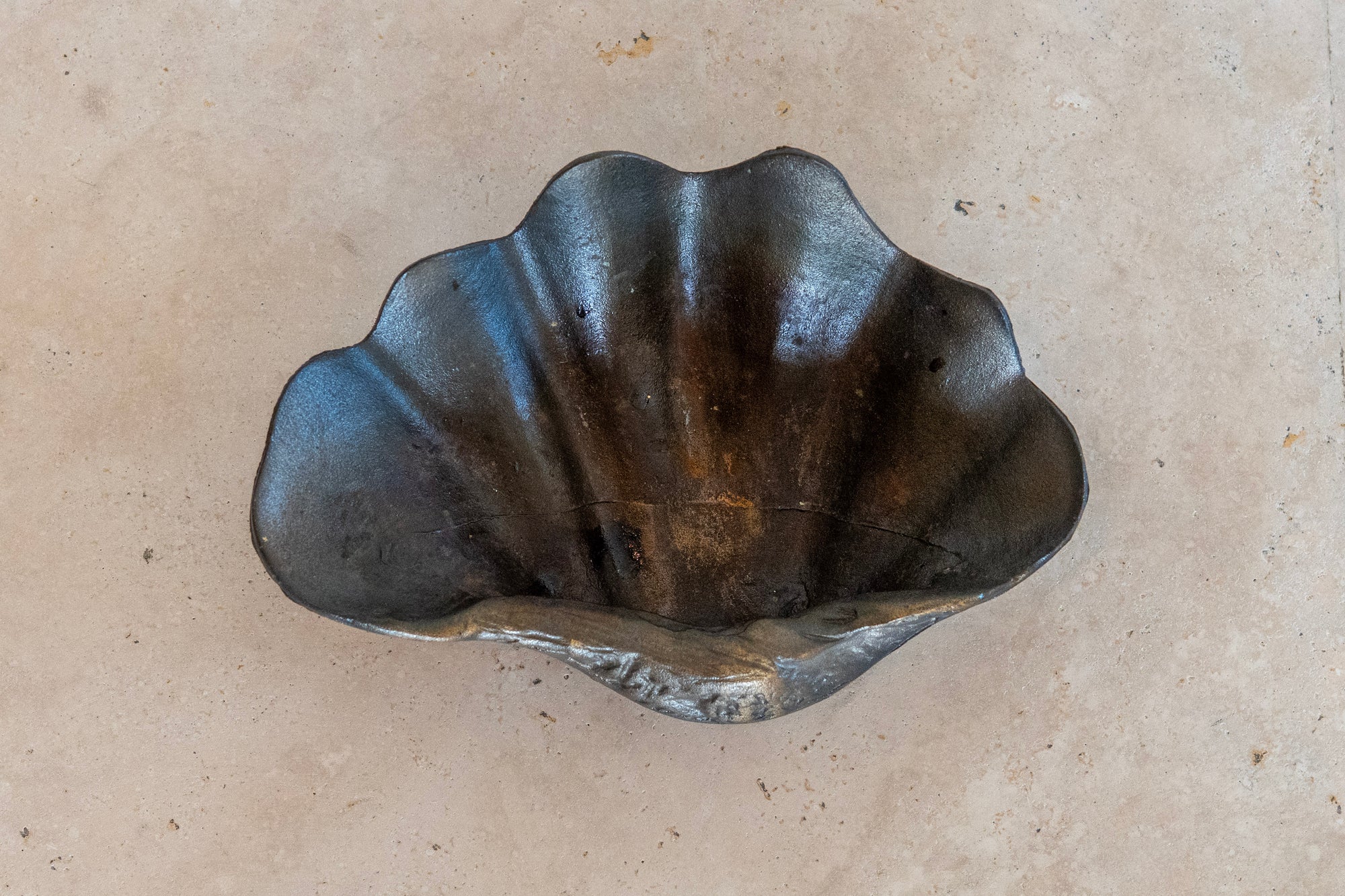 Vintage Iron Shell Dish