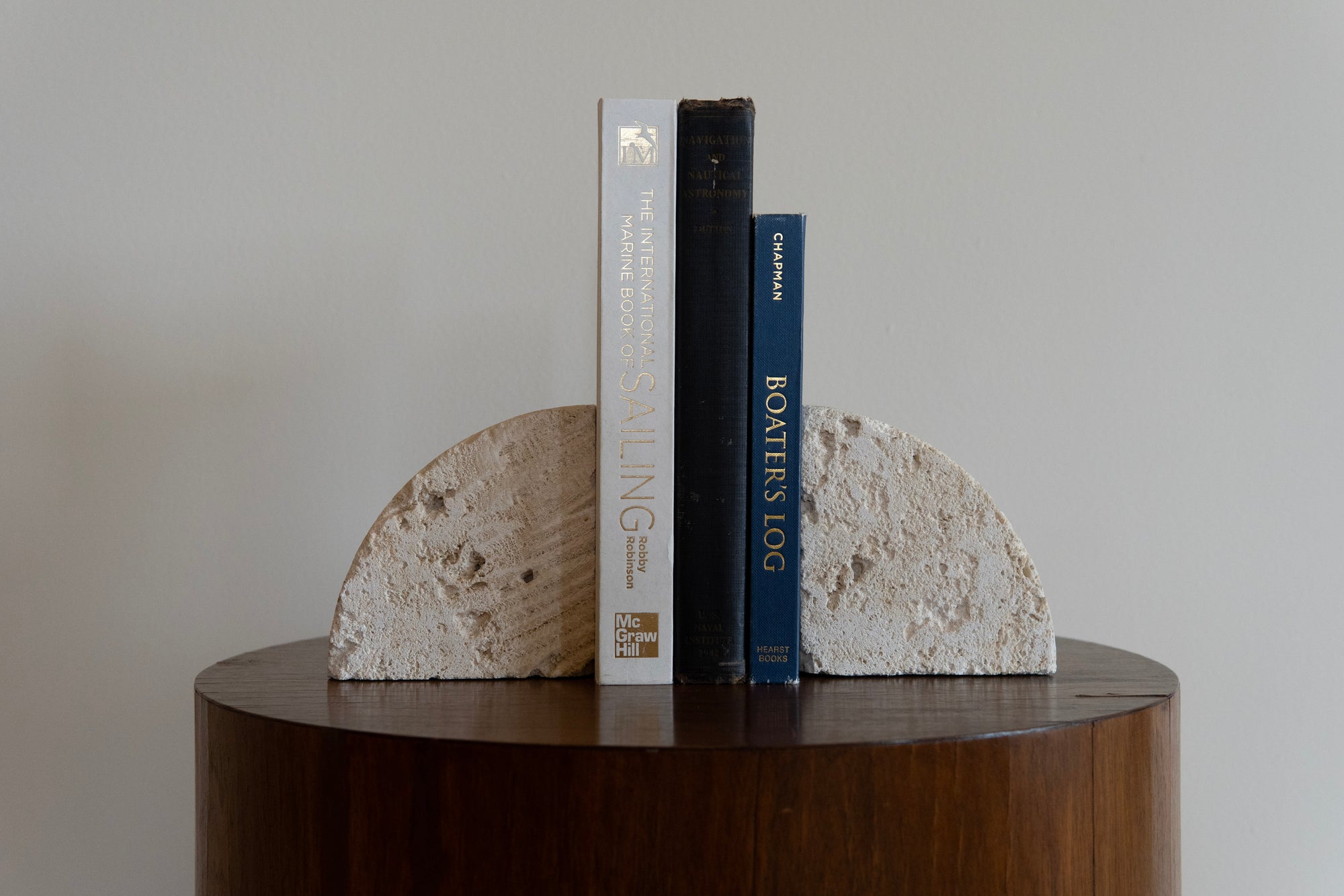 Fossilized Coral Limestone Bookends (Set)