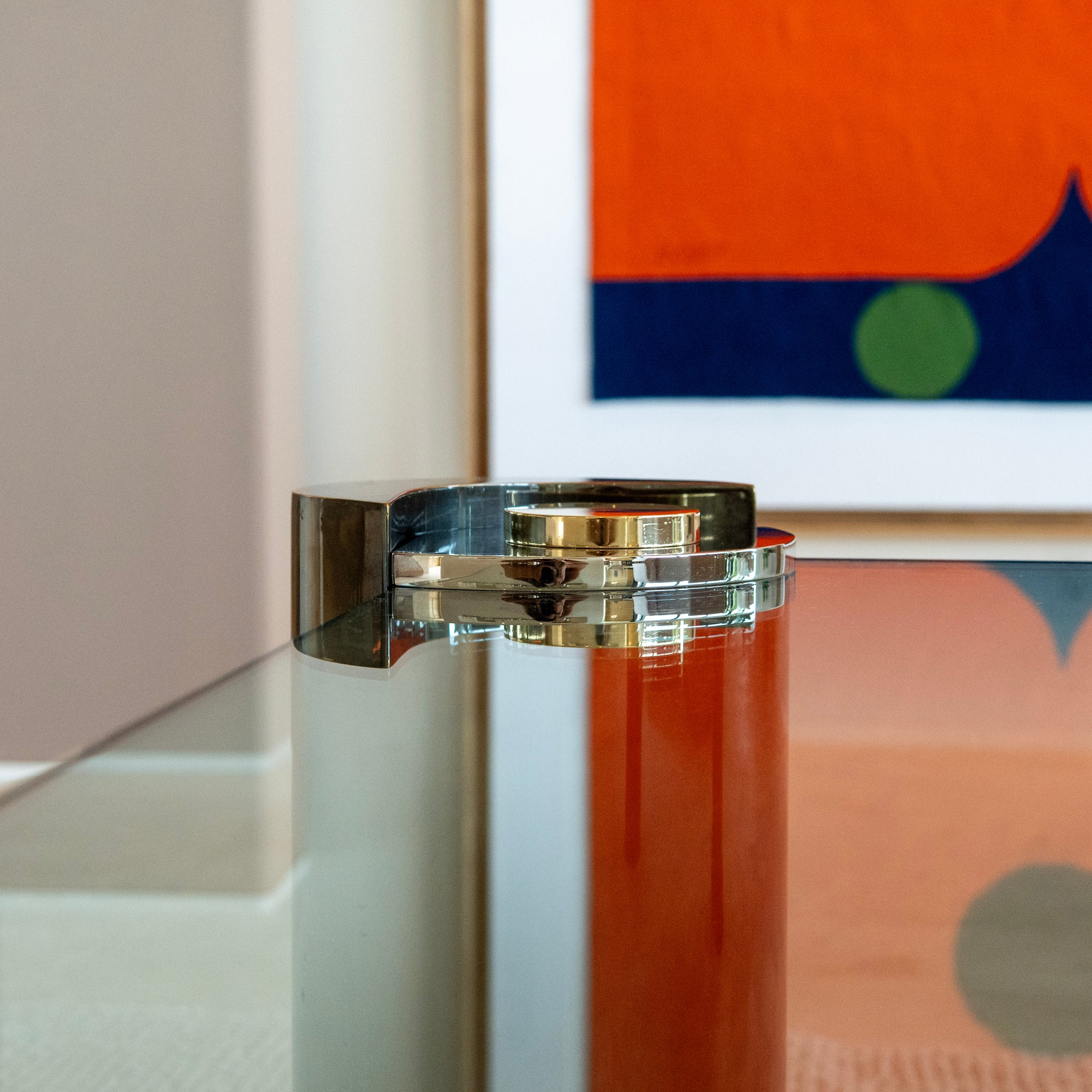 1980s Karl Springer "Sculpture" Coffee Table