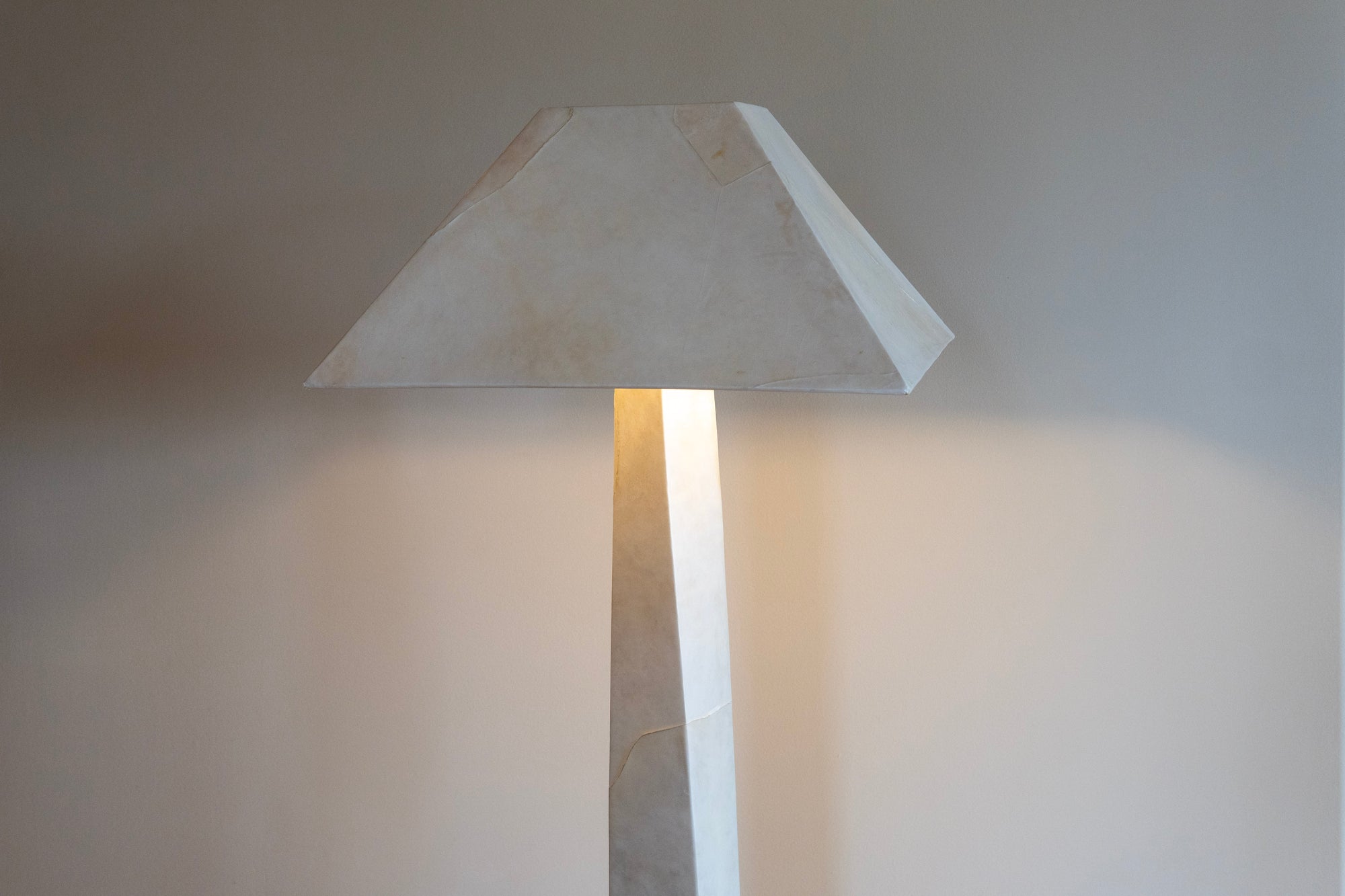 1970s Karl Springer JMF Floor Lamp in Laquered Goatskin