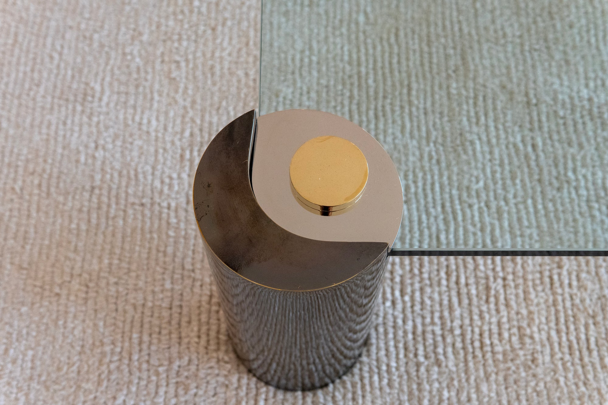 1980s Karl Springer "Sculpture" Coffee Table