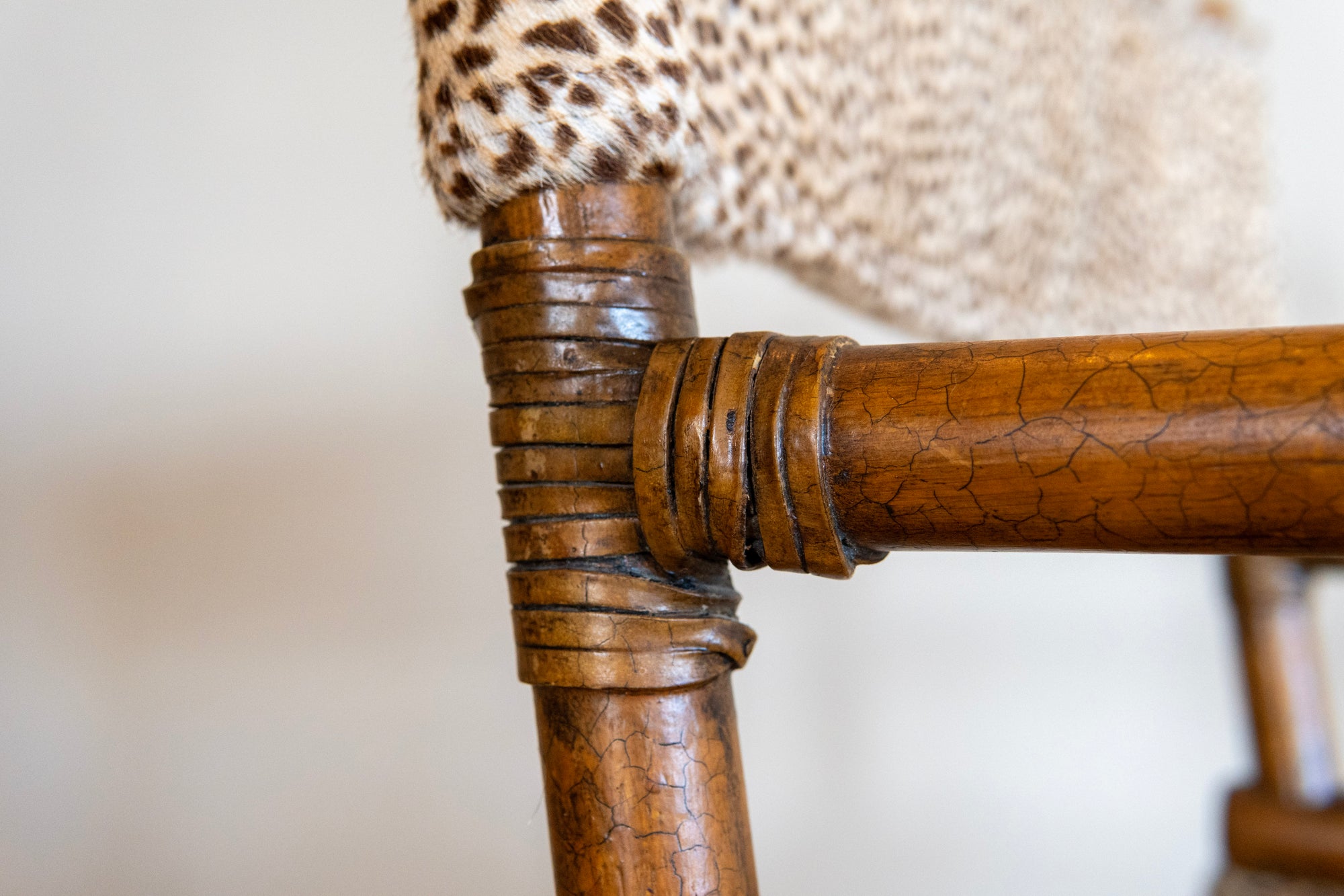 1960's McGuire Director's X-Chair: Leopard (pair)