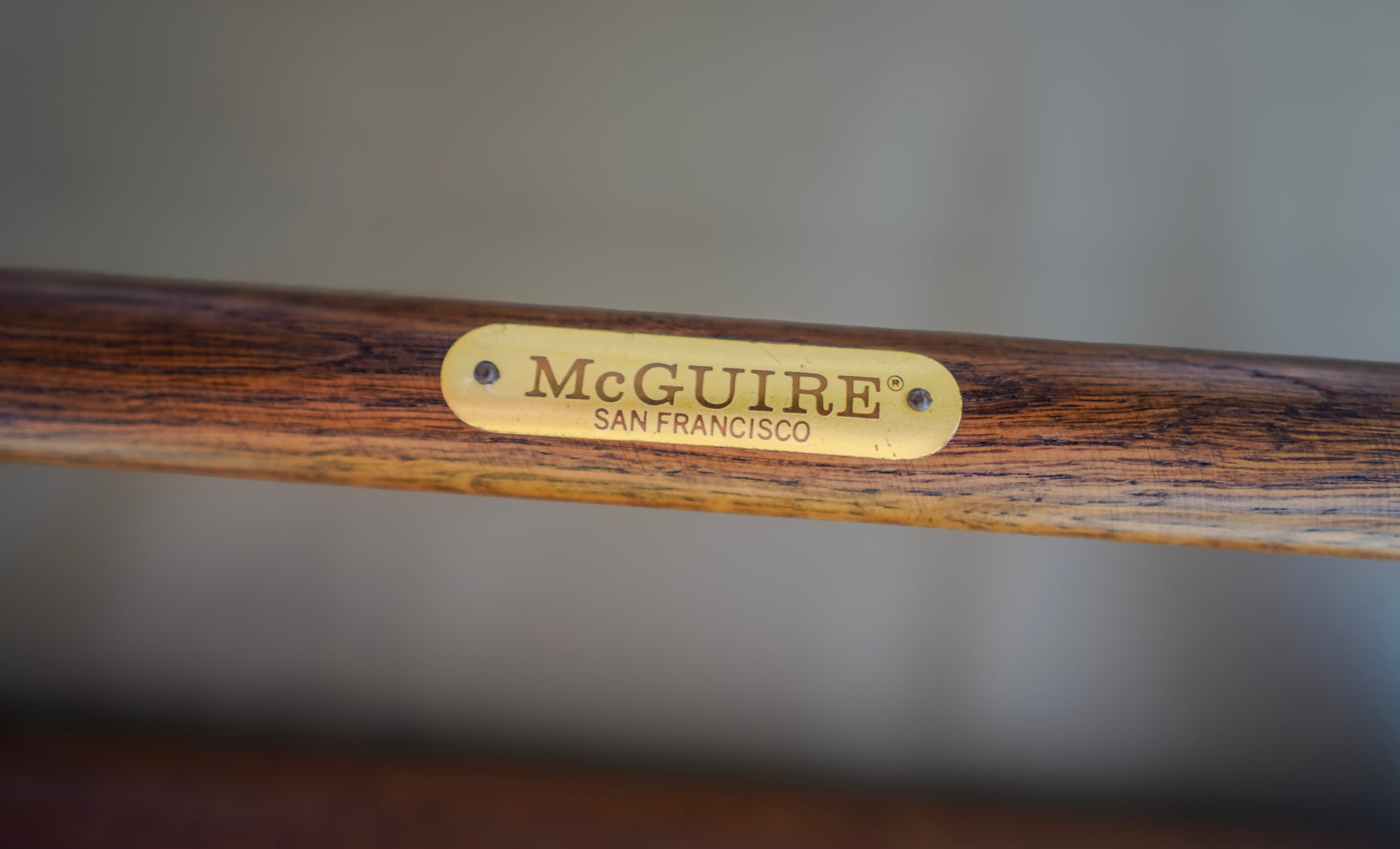 1960's McGuire Director's X-Chair: Tan Leather (pair)